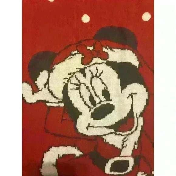 Disney Minnie Mouse Girls‎ Christmas Sweater Dress, Sizes L (10-12) - Picture 3 of 7